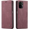 owlhold Cover Xiaomi Redmi Note 10 4G (Non per 5G) Custodia Redmi Note 10S Portafoglio Flip[Antiurtoo][Cavalletto][Carta Fessura] Cover Pelle per Redmi Note 10 4G/Note 10S/POCO M5S 4G -Vino Rosso