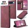 owlhold Cover Google Pixel 9 Pro XL,Custodia Pixel 9 Pro XL Magnetica Portafoglio Flip[Antiurtoo][Cavalletto][Carta Fessura] Cover Pelle per Pixel 9 Pro XL-Vino Rosso
