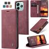 owlhold Cover Xiaomi Poco M7 Pro 5G/Xiaomi Redmi Note 14 5G Custodia(Non per 4G) Redmi Note 14 Portafoglio Flip [Antiurtoo][Cavalletto][Carta Fessura] Cover Pelle per Redmi Note 14- Vino Rosso