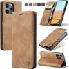 owlhold Cover Xiaomi Redmi 12 4G/5G/ note 12R/ POCO M6 Pro 5G Custodia Magnetica Portafoglio Flip[Antiurtoo][Cavalletto][Carta Fessura] Cover Pelle per Xiaomi Redmi 12 - Marrone