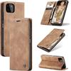 owlhold Cover Samsung Galaxy A22 5G,Cover Samsung Galaxy A22 5G Magnetica Portafoglio Flip[Antiurtoo][Cavalletto][Carta Fessura] Custodia Pelle per Samsung Galaxy A22 5G - Marrone