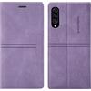 OKZone Cover per Samsung Galaxy A50/A50S/A30S, Cover a Libro Samsung A50/A50S/A30S, Custodia in Pelle Magnetica [Portafoglio] Custodia Silicone TPU Antiurto,Funzione Supporto Slot Schede (Viola)