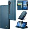 Rerzoiro Cover per Samsung Galaxy A25 5G Custodia Portafoglio [Blocco RFID] Premium Pelle PU Wallet Case Flip Libro con Porta Carte Slot Supporto Flip Case per Samsung Galaxy A25, Blu