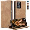 owlhold Cover per samsung A23/M23,Cover Samsung Galaxy A23/M23 Magnetica Portafoglio Flip[Antiurtoo][Cavalletto][Carta Fessura] Custodia Pelle per Samsung Galaxy A23/M23 -Marrone