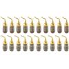 Nakamichi FanLock Excel placcato oro 24 carati 2mm Pin Spine a banana connettore, 10 AWG - 18 AWG spessore 4mm, per cavo amplificatori di altoparlanti, Hi-Fi Connessione rapida, 20 pezzi (10 paia)