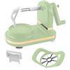 DNSHAN Pelapatate elettrico per mele, frutta e verdura, pelapatate, utensile da cucina per tagliare (verde chiaro)