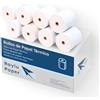 Raylu Paper - Carta termica, rotoli 80 x 80 mm di carta per stampante termica, per biglietto, POS e Datafono, confezione di rotoli di stampante per biglietti senza inchiostro. (8, 80 x 80 mm)