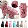 Winmany Cane da compagnia dolcevita lavorato a maglia maglione cappotto inverno scaldino ispessimento pullover maglieria cappotto all'uncinetto vestiti per piccolo cane medio grande cucciolo gatto