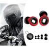 JXAXD Artvive - Tappi per le orecchie da moto, silenziosi del vento, tappi per le orecchie per dormire per la notte e 4 misure in XS/S/M/L, C