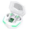QQY Auricolari Bluetooth senza fili, Auricolare N35 Gaming Wireless a bassa latenza 5.2 Cuffie Binaurali In-Ear Cool Game Cuffie Stereo (Bianco)