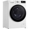 LG F4WV709P1E, classe A, lavatrice con caricamento frontale 9 kg, Wi-Fi, AI Direct Drive, pulizia profonda con vapore, TurboWash 360°, grande capacità, porta esterna in vetro temperato, 62 x 60 x 85 cm, bianco