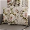 PETTI Artigiani Italiani - Coppia di Federe Cuscino 65x65 cm in Microfibra, Cuscini Arredo Camera da Letto, Divano, Salotto, Set 2 Fodere Copricuscino, Federa Shabby 334, 100% Made in Italy
