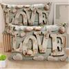 PETTI Artigiani Italiani - Coppia di Federe Cuscino 40x60 cm in Microfibra, Cuscini Arredo Camera da Letto, Divano, Salotto, Set 2 Fodere Copricuscino, Federa Shabby 318, 100% Made in Italy