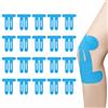 ODDerZZii 20 nastri kinesiologici per ginocchia, nastro pretagliato, blu cotone, elastico per sport e dolore, nastro kinesiotapes pretagliato, traspirante e resistente al sudore