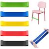 JCKD 5 fasce elastiche per sedie per bambini, fasce elastiche per sedie flessibili, per bambini, fasce antistress sensoriali, adatte per ADHD sensoriale e autismo (5 colori)