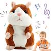 Mecctuck Criceto Parlante, Giocattolo Interattivo, Peluche Personalizzato, Giocattolo di Peluche Divertente, Criceto Giocattolo Parlante