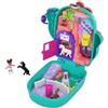 Polly Pocket Il Ranch di Polly e Shani, Playset Tascabile con Micro Bambole e Accessori, Giocattolo per Bambini 4+ Anni,GKJ46