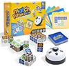 LADVATKIN Gioco di Puzzle in Legno per Bambini e Famiglie Gioco da Tavolo Educativo, Sfida di Memoria e Logica, Blocchi di Costruzione e Carte con Schemi, Adatto per 2-4 Giocatori