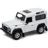 OPO 10 - Welly 1/24 Scale Model Car, Compatibile con Land Rover Defender Bianco - 22498-WHITE