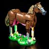 BrickBling Set di illuminazione a LED compatibile con Lego 31166 Cavallo Magnifico (senza modello), kit di illuminazione decorativa per giocattolo creativo