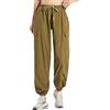 TrndTrsure Pantaloni Cargo impermeabili Jogger Gym Leg Lunghi Confortevoli in Cotone misto Pantaloni Sportivi Ampi per Donne, verde, XL