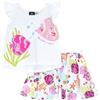 Chicco, Completo Bambina, con Canottiera e Pantaloncini, in Morbido Cotone, Designed in Italy, Abbigliamento Neonata 0-24 Mesi e Bambina