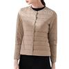 Generico Giacca Leggera Donna Piumini Leggeri Donna 100 Grammi Donna Piumino Piumino Da Donna Piumini Abbigliamento Donna Piumino Donna Invernale Caldo Cappotto Leggero Donna (Khaki, 4XL)