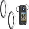 RaitWahl Protezione Lenticompatible con Insta 360 one X4, Copriobiettivo in vetro ottico HD e PC, antigraffio antiurto antipolvere, trasparenza HD, resistente agli spruzzi Accessori Fotocamera Sportiva