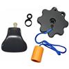 Fixed Abode GARADOR GAR0135 - Set di maniglie standard per porta del garage con cordino blu, adatta anche per porte Hormann Serie 2000.