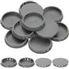 PATIKIL Tappi Copriforo, 34Pz 2 2/7 (60mm) Tappi per Fori in Plastica Copriforo a Vite Scrivania Fibbia Bloccaggio Inserto per Mobili Fori Armadio Cucina, Grigio