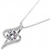 B.Catcher - Collana bianca in argento 925 con zirconia cubica, diamantata, regalo per la festa della mamma e San Valentino