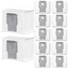 iSingo 12 sacchetti per aspirapolvere per stazione di aspirazione Roborock Q5/Q7/Q8/Q10/S7/S8, 3 litri