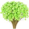 Larber 300 Pezzi Steli di Fiori Secchi Fiore Secco Margherita Fiore Essiccato Brasiliano Bianco Mini Fiori Secchi Bouquet Oggetti Di Scena Decor (Verde chiaro)