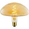 Suprema, Lampadina LED Decorativa Giant, Dimmerabile, Luce Calda, Attacco E27 (Ambra fungo)