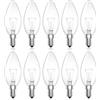 Lamptobe 28W Lampadine a Candela E14 Dimmerabile Bianco Caldo 2700K C35 220V Lampadina a E14 a vite Edison per Lampadario, Lampadine al per Applique e Plafoniere, 10 pezzi