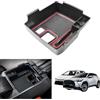 MEDZUK Console Centrale Auto Compatibile con Toyota Corolla E210 | Cross | Touring Sports 2019-2023 2024 Scatola Bracciolo portaoggetti, Organizer Vassoio Accessori con Tappetino Antiscivolo (Rosso)