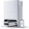 ECOVACS DEEBOT T20 OMNI Robot Aspirapolvere Lavapavimenti 6000Pa con Stazione Svuota Polvere e Pulizia Sollevamento Automatico Moci, Lavaggio Acqua Calda, Tappeti, Rilevamento ostacoli 3D, Alexa/APP