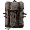 FANDARE Tela Zaino da Escursionismo Retrò Zaino Borsone da Viaggio Zaini Zainetto con coulisse Trekking Borsa a tracolla Cartella Borsone Viaggio per Uomo Donna Zaini da hiking Backpack Grigio scuro