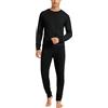 Uncover by Schiesser Schlafanzug Lang Pigiama Lungo, Schwarz, 48 Uomo