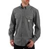 Carhartt Loose Fit Midweight Chambray Long-Sleeve Shirt, Camicia abbottonata Pratica da Lavoro Uomo, Dark Tan Chambray,
