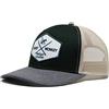 Surf Monkey Cappellino Verde Trucker da Uomo - Surf Monkey Etichetta a Toppa in Tessuto - Tesa Curva - Regolatore Stile retrò Snapback - Visiera Semi-curvata - spedizione Gratuita