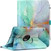 Fintie Cover Rotante per iPad Mini 5 2019/iPad Mini 4-360 Gradi Smart Stand Cover Back Cover Auto Sleep/Wake Funzione per iPad Mini 5° Generazione, Emerald Marble