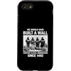 We Should Have Built A Wall Retro Americ We Should Have Built A Wall Illegal Immigration Since 1492 Custodia per iPhone SE (2020) / 7/8