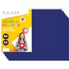m-office Fogli Colorati A3 80g per Stampanti e Lavoretti Manuali, Blocco di Carta Colorata Assortita per Bambini, Pacchetto di Fogli Colorati per Biglietti M-Office (100h, Blu Scuro)
