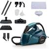 Ariete 4145 XVapor Comfort, Pulitore a vapore, Uccide 99,9% germi e batteri, Kit accessori, Vapore continuo 45', 1500W, 5 bar, Blu