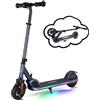 Caroma Monopattino Elettrico Bambini 8-10-12 Anni, Motore 150W, Max 16 Km/h, Display LED, Monopattino Bambino, Scooter Elettrico, Regali per Bambini e Adolescenti(Blu)