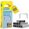 Rapid 5000555 Rapid No. 53F Graffe a filo fine 6 mm, Acciaio