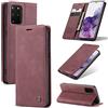 owlhold Cover Samsung Galaxy S20 Plus Custodia Samsung S20 Plus Portafoglio Flip [Antiurtoo][Cavalletto][Carta Fessura] Cover Pelle per Samsung Galaxy S20 Plus - Vino Rosso