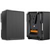 K&F CONCEPT Batteria V Mount da 99Wh 6700 mAh Ricarica Rapida PD 100 W USB-C con Doppio D-TAP/A/USB-C/DC/Display TFT/Luce di Emergenza per Fotocamera, Videocamera, Monitor