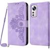 Netany Cover per Xiaomi Mi 12 / 12X / 12S con Cordino, Flip Portafoglio Custodia in Pelle, [2 Porta Carte][Magnetica],Custodia Libro Antiurto Cover con Laccio per Xiaomi Mi 12 / 12X / 12S (Viola)